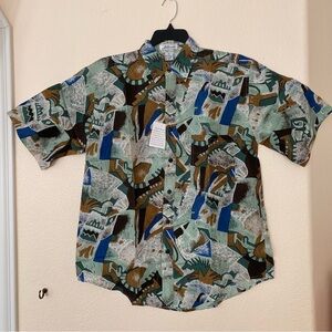 NWT Bloom Men 100% Silk Shirt